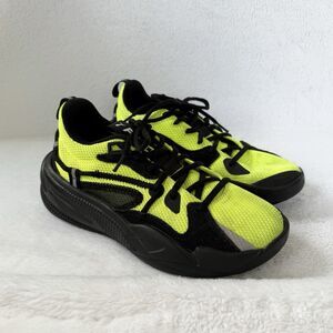 Puma RS Dreamer J Cole Basketball Shoes Safety Yellow Big Kids Size US 5C